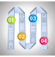 step by ribbons manual vector image