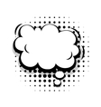 template fun comic speech cloud bubble vector image