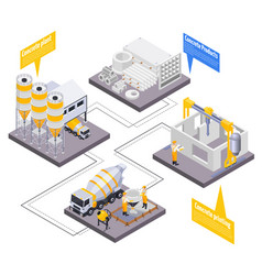 Metalworker isometric icon set Royalty Free Vector Image