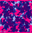 fashion camo colorful camouflage pattern vector image
