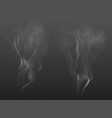 realistic fog mist effect smoke on dark vector image
