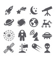 space icons vector image