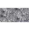 beautiful seamless pattern with tropical jungle vector image vector image