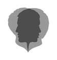 couple silhouette vector image vector image