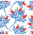 retro with pomegranates vector image vector image