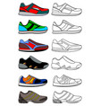 sneakers minimal icon isolated on white vector image