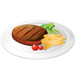 Fingerchips and burger Royalty Free Vector Image