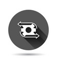 workflow icon in flat style gear effective vector image