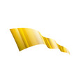 golden ribbon on white background vector image