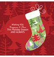 greeting christmas card vector image