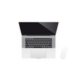 realistic modern laptop vector image vector image