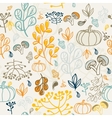 autumn seamless pattern elements design of leaf vector image
