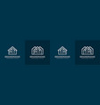 letter at and ta home logo set suitable for any vector image vector image