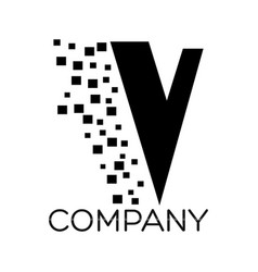 V letter overlapping logo icon Royalty Free Vector Image