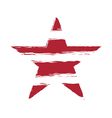 american flag star element symbol vector image vector image
