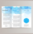 brochure design template tri-fold abstract vector image
