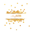 golden glitter background vector image