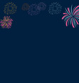 firecrackers template vector image vector image