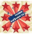vintage poster with stars vector image vector image
