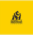 strong gorilla mascot logo template vector image