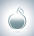 digital apple vector image