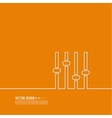 equalizer musical bar vector image vector image