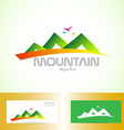 green mountain logo vector image