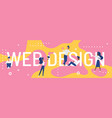 web design word concept vector image vector image