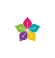 flower icon design vector image
