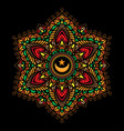 mandala color tattoos vector image vector image
