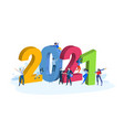 new year 2021 vector image