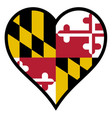 love maryland vector image