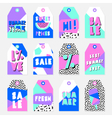 summer sale tags collection vector image