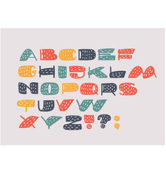 Multiline font Royalty Free Vector Image - VectorStock