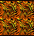 tiger print seamless pattern vector image vector image