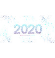 text design christmas and happy new year 2020 vector image