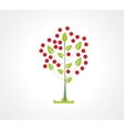 abstract apple tree flat icon logo element vector image