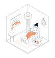 home hobby - modern line design style isometric vector image