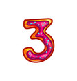 glazed cookie alphabet vector image vector image