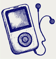 media player vector image vector image