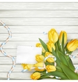 paper card with tulips eps 10 vector image vector image
