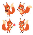 squirrel character vector image