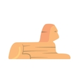 traditional symbols of egypt sphinx monument vector image vector image