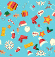 new year symbols christmas holiday seamless vector image