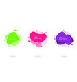 futuristic trendy abstract liquid set flat vector image vector image