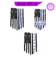 thin blue line us flag police vector image vector image