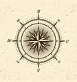 vintage marine wind rose nautical chart vector image vector image