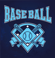glowing baseball field vector image vector image