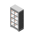 lockers isometric icon vector image