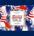 memorial day sale promotion advertising banner vector image vector image